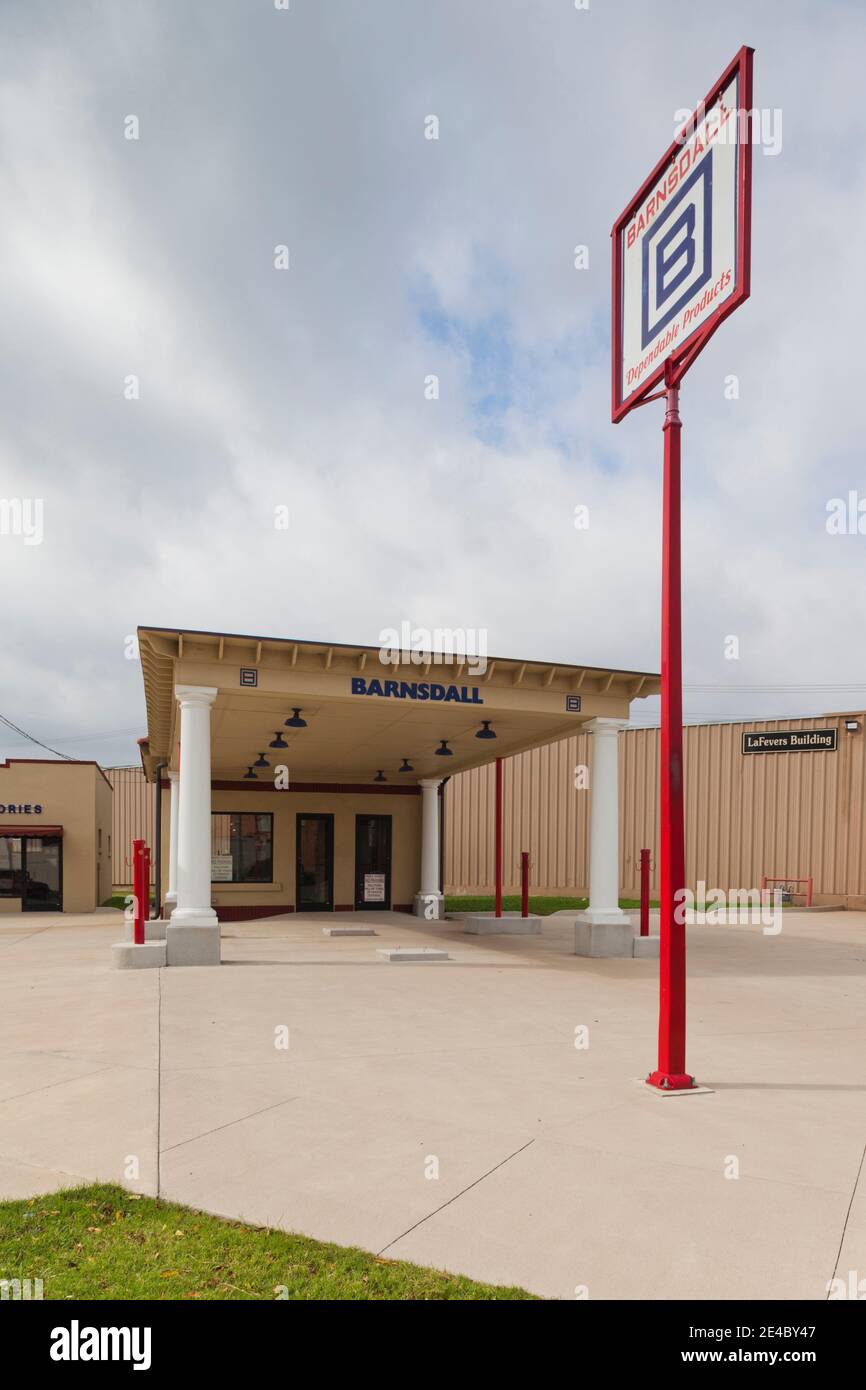 Waite Phillips gas station, Sapulpa, Creek County, Oklahoma, USA Stock Photo