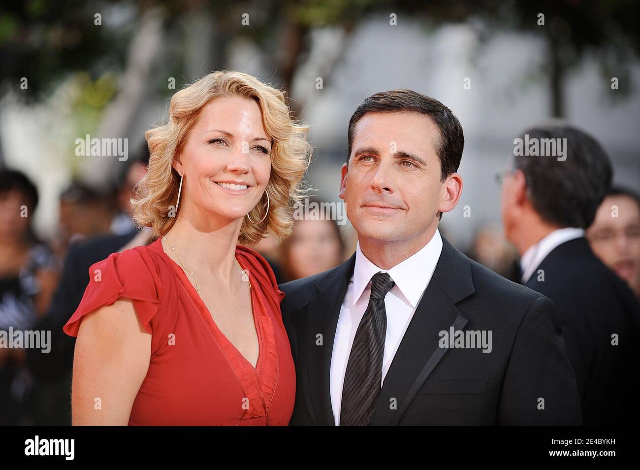 Steve Carell and wife Nancy arriving at the 61st Annual Primetime Emmy