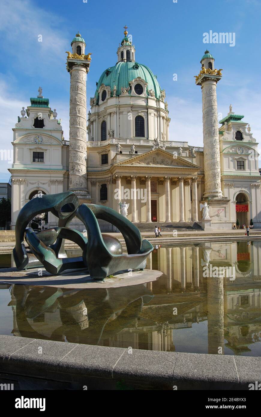 Karlskirche, Karlsplatz, Vienna, Wein, Republic of Austria Stock Photo