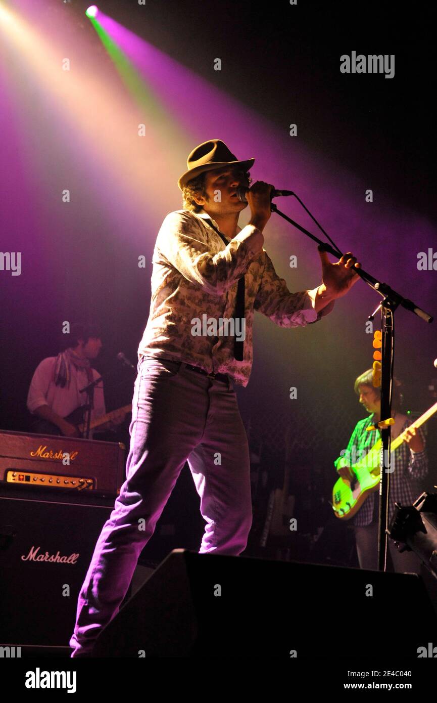EXCLUSIVE. Mathieu Chedid, aka M, performs in Montreal, Canada, on July ...