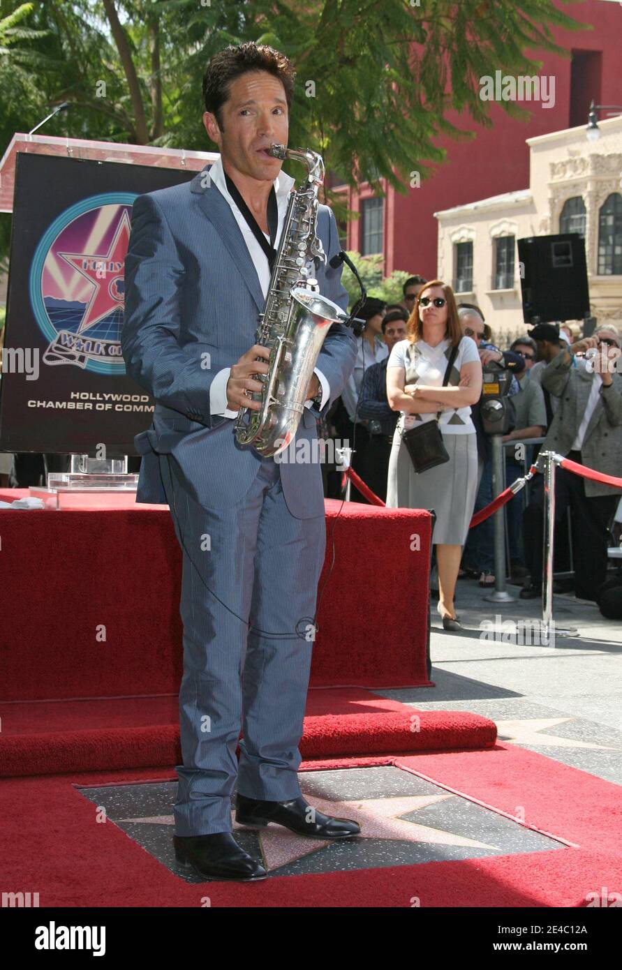 Dave Koz arrives at Dave Koz's Star, number 2,389 on the Hollywood Walk Of Fame, Hollywood, Califorina. September 22, 2009. (Pictured: Dave Koz). Photo by Baxter/ABACAPRESS.COM Stock Photo