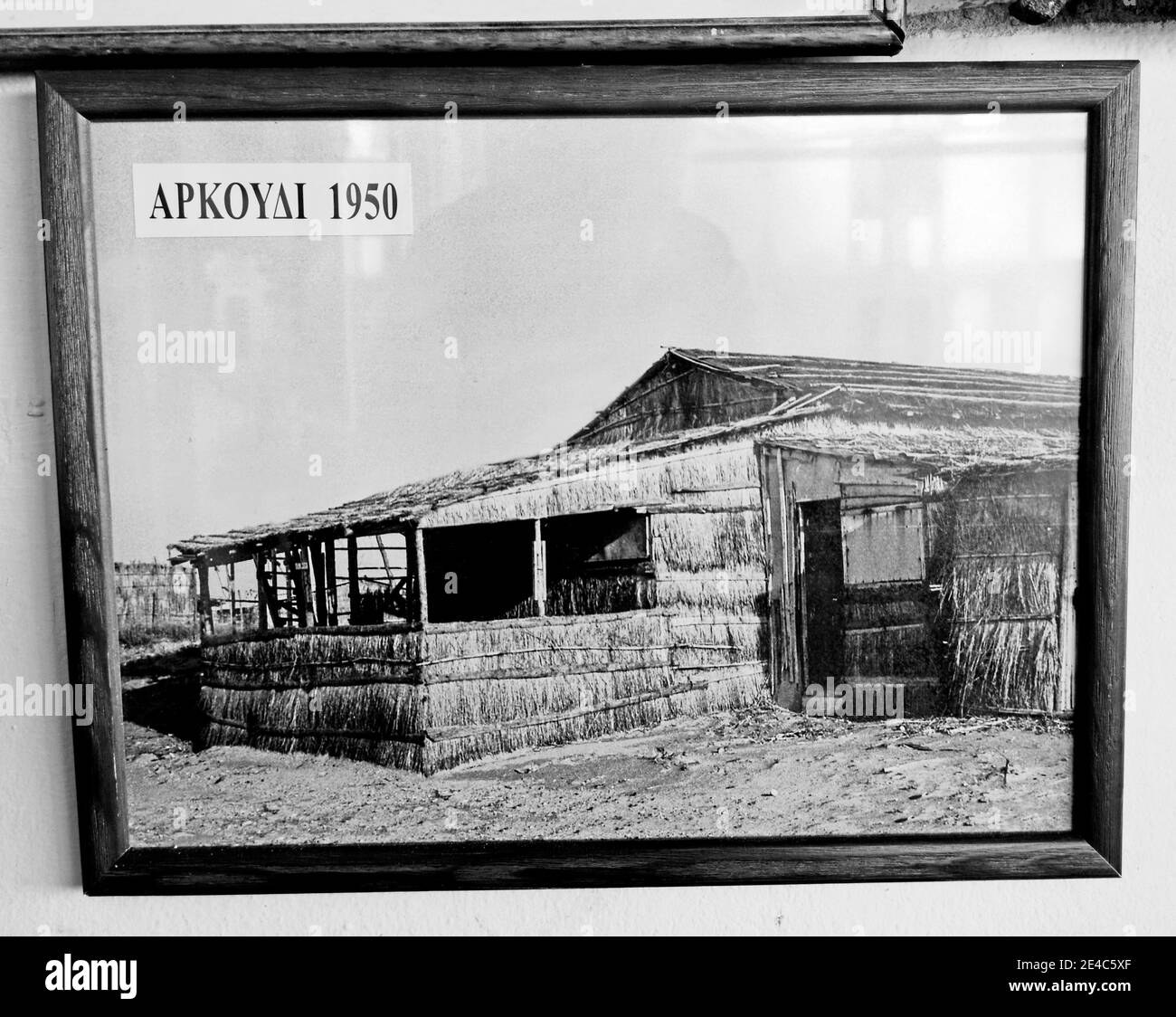 In the fishing village of arkoudi Black and White Stock Photos & Images
