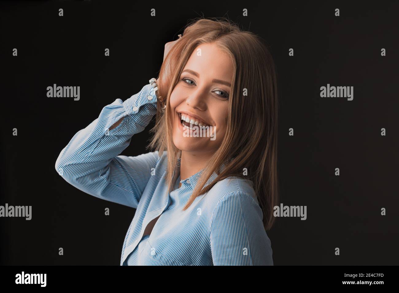 Beautiful blonde model hi-res stock photography and images - Alamy