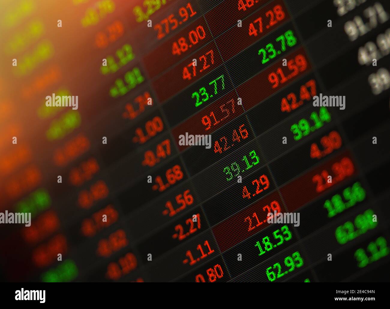 Stock market charts, data , trends Stock Photo - Alamy
