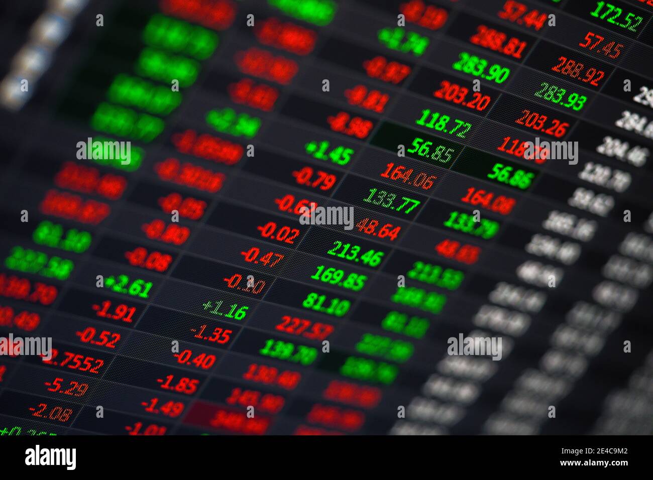Stock market charts, data , trends Stock Photo - Alamy