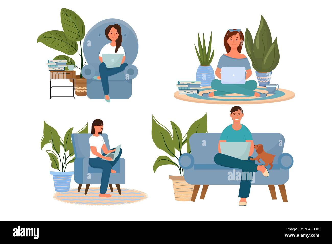 Home light people Stock Vector Images Alamy