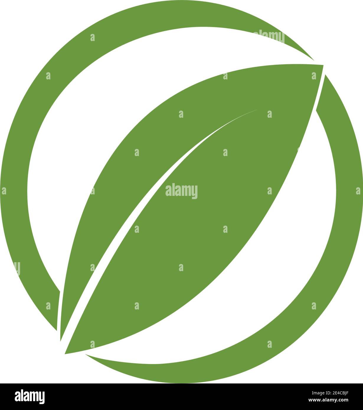 green leaf logo vector Stock Vector Image & Art - Alamy
