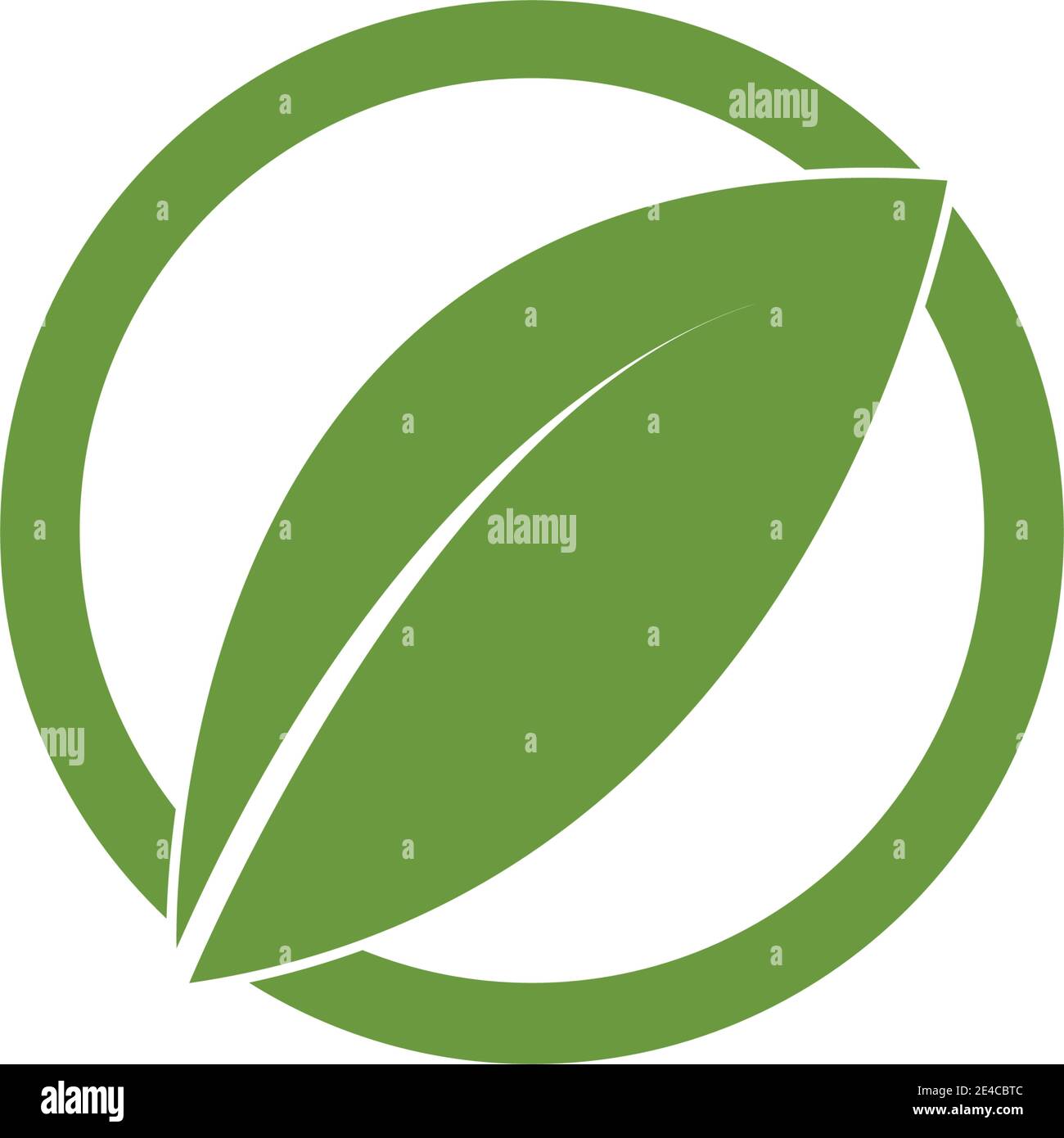 green leaf logo vector Stock Vector Image & Art - Alamy