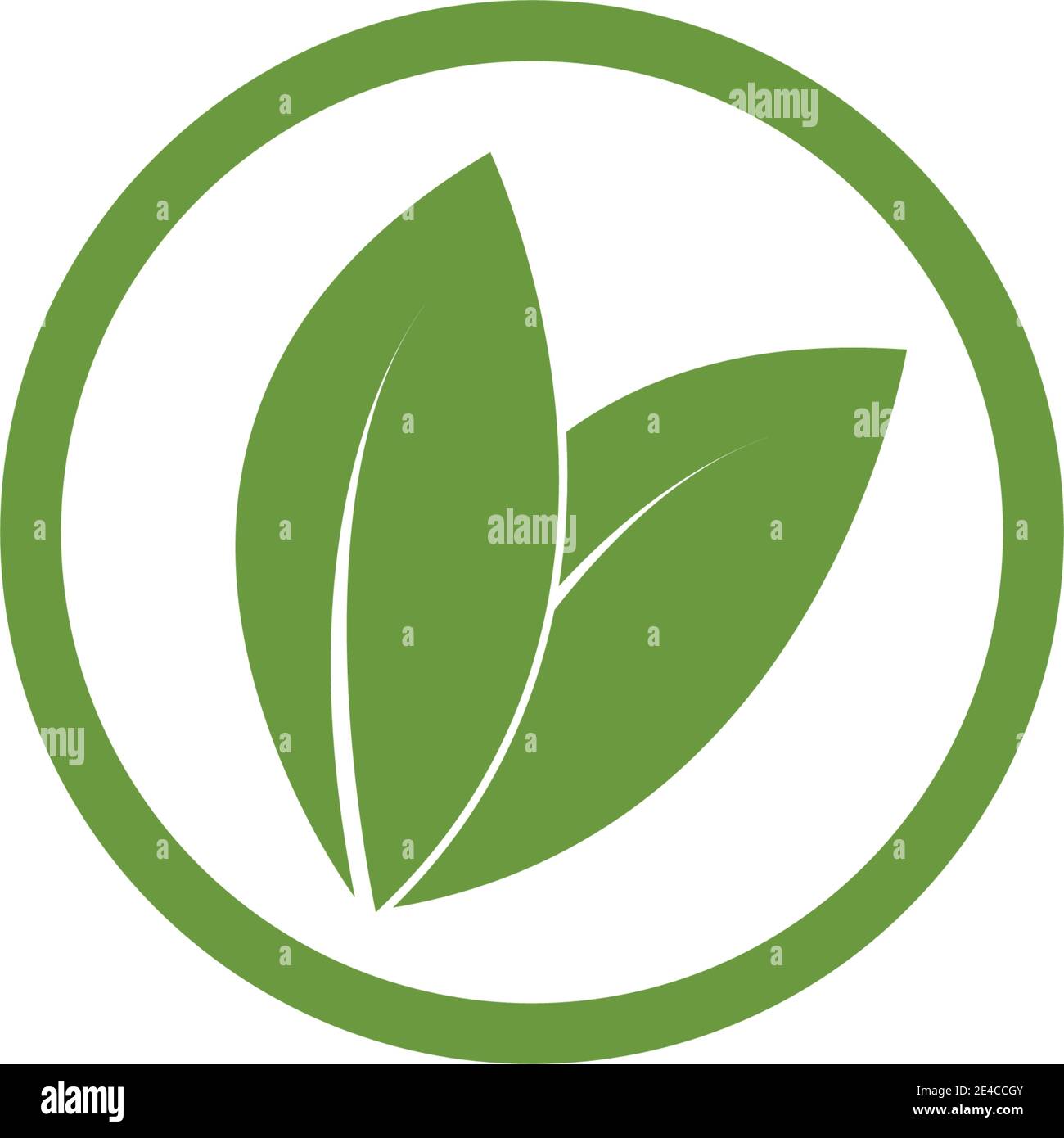 green leaf logo vector Stock Vector Image & Art - Alamy