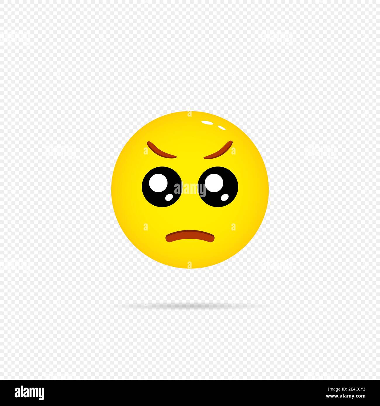 Angry emoji icon. Social media concept. Stock Vector