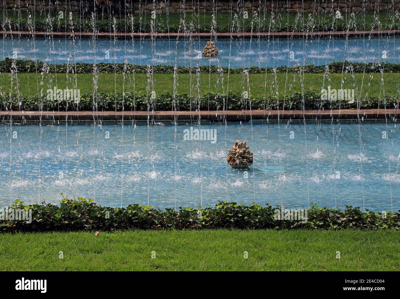 Fountains at Longwood Gardens, Kennett Square, Pennsylvania. Stock Photo