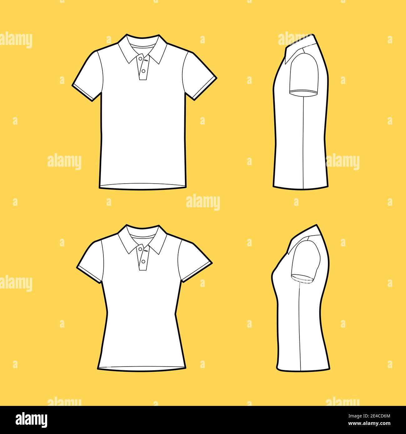 Man in polo shirt side view Stock Vector Images Alamy