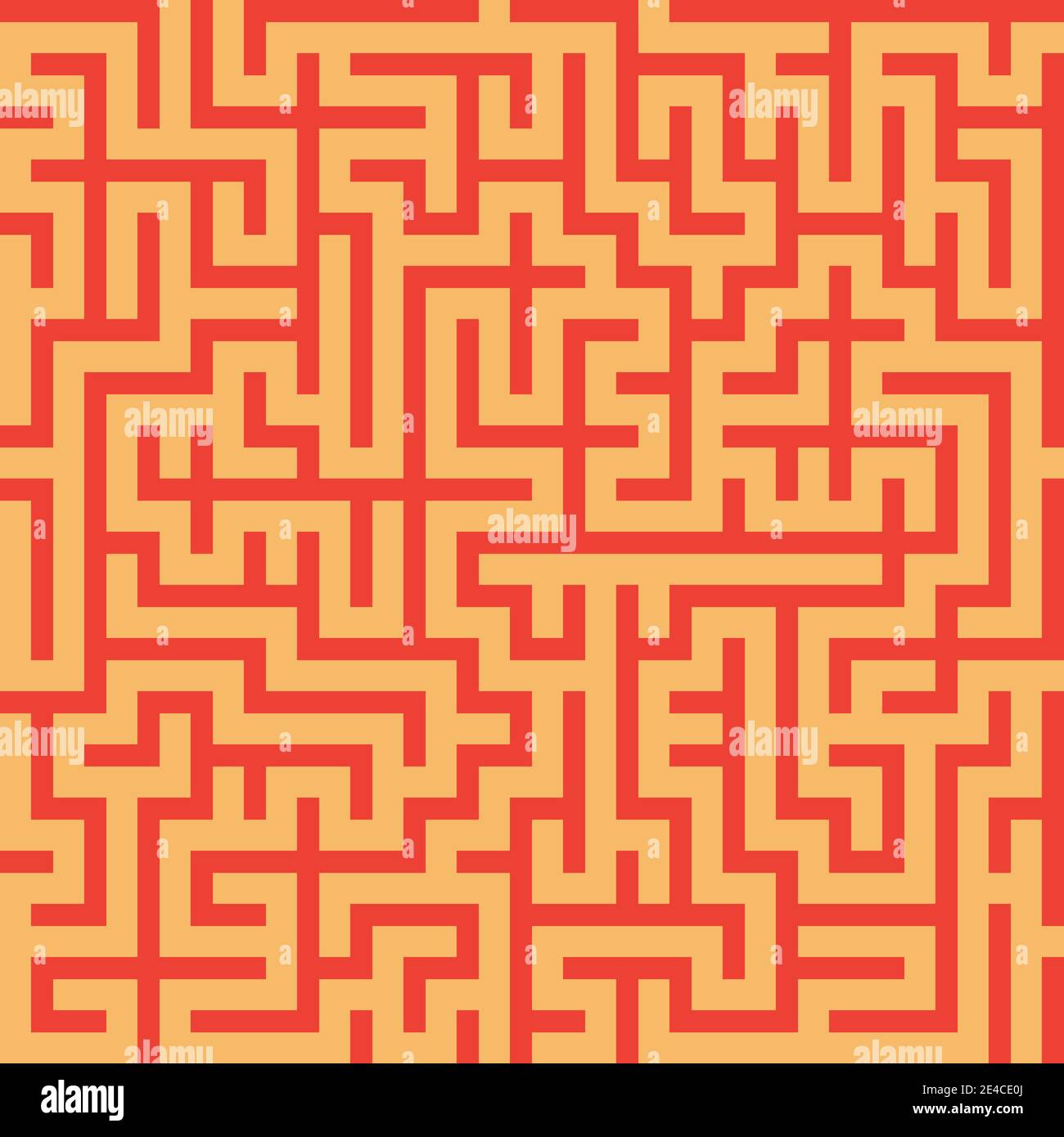 Maze seamless pattern. Abstract textile print. Vector illustration. Stock Vector