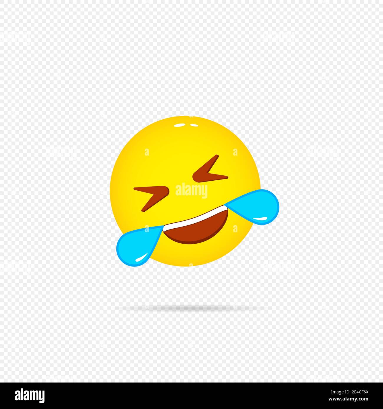 Happy emoji icon. Laughing emotion. Stock Vector