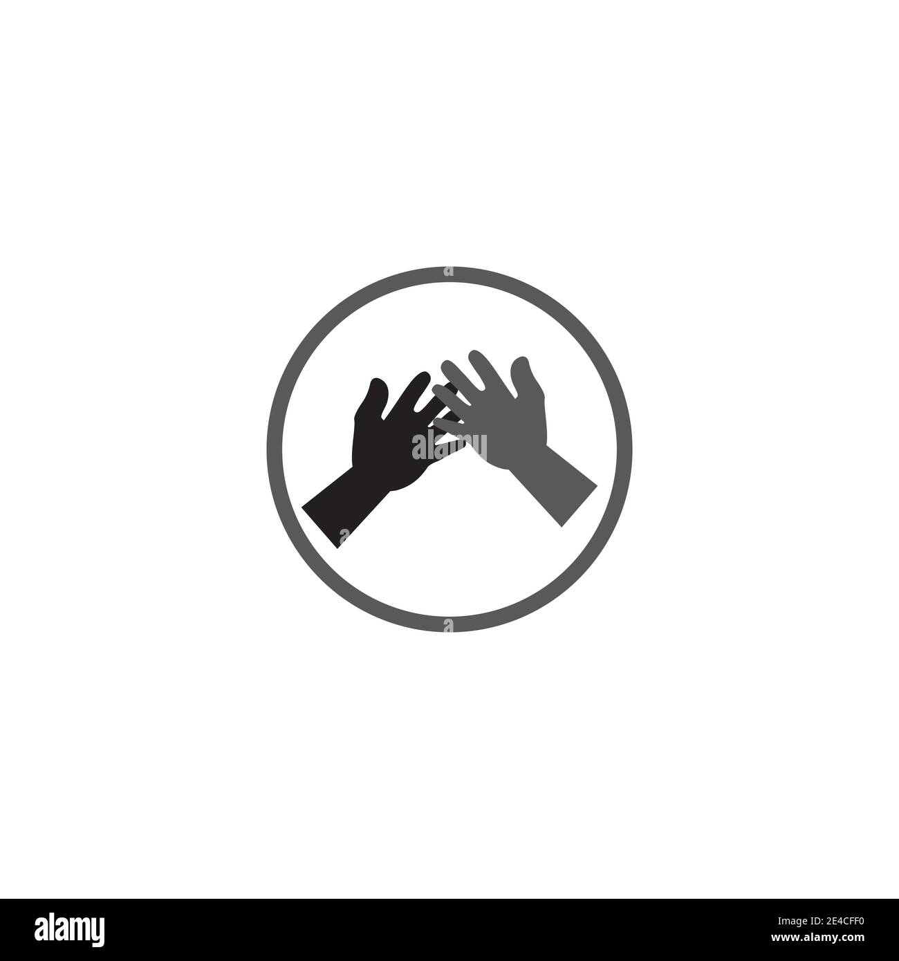 Hand Wave Logo Template vector symbol nature Stock Vector