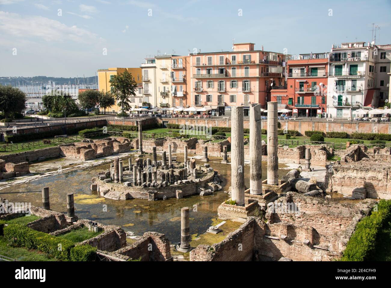 Excavation in Pozzuoli, Gulf of Naples Stock Photo