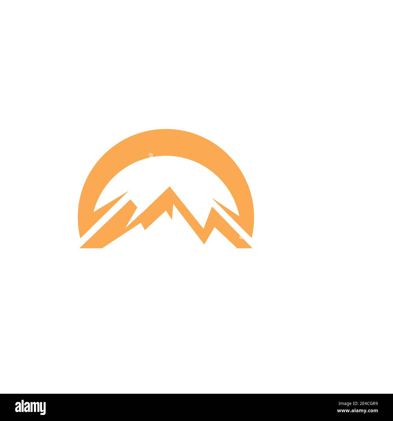 Mountain icon Logo Template Vector illustration design Stock Vector