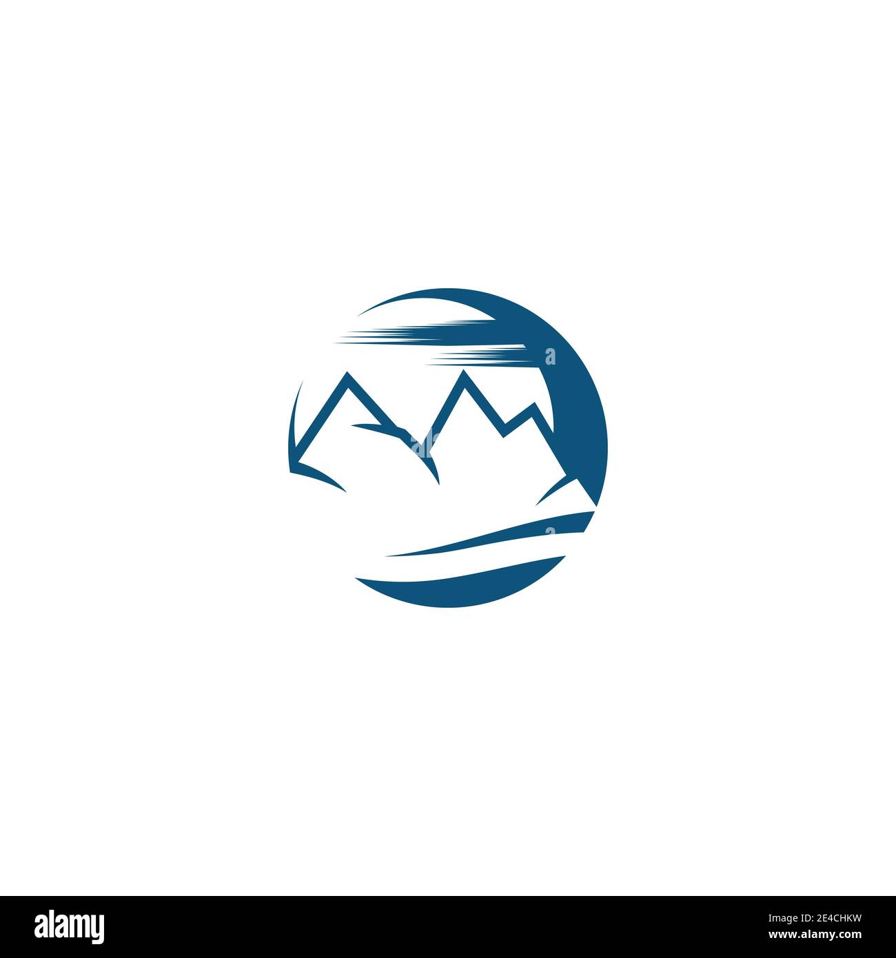 Mountain icon Logo Template Vector illustration design Stock Vector