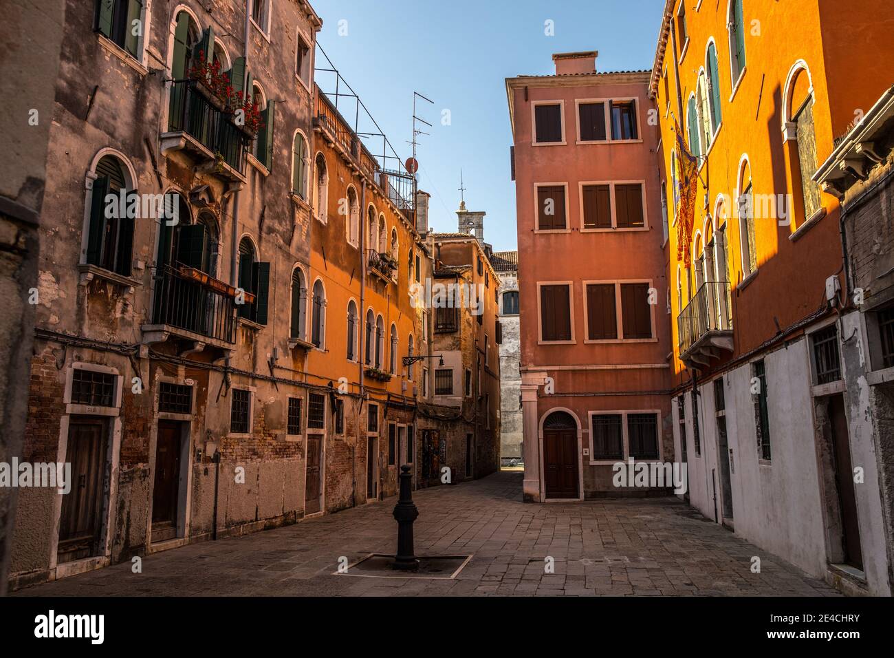 Venice during Corona times without tourists, Cannaregio Stock Photo