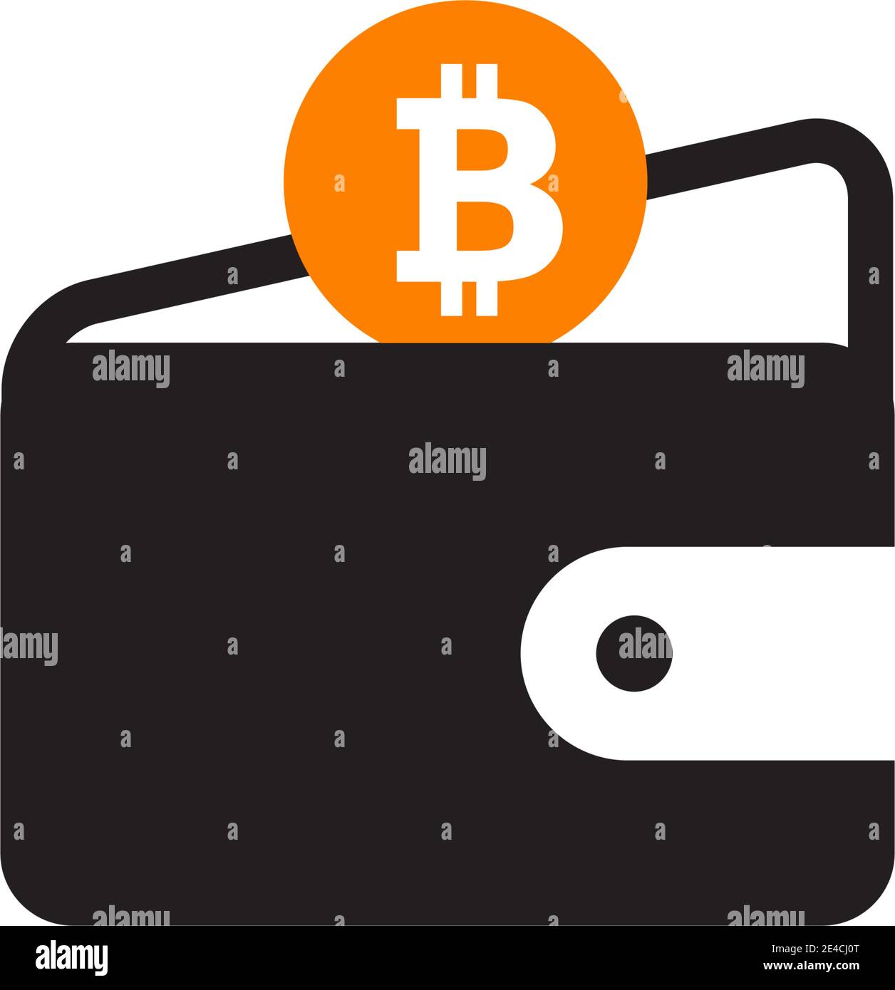 Bitcoin currency icon logo design vector template Stock Vector