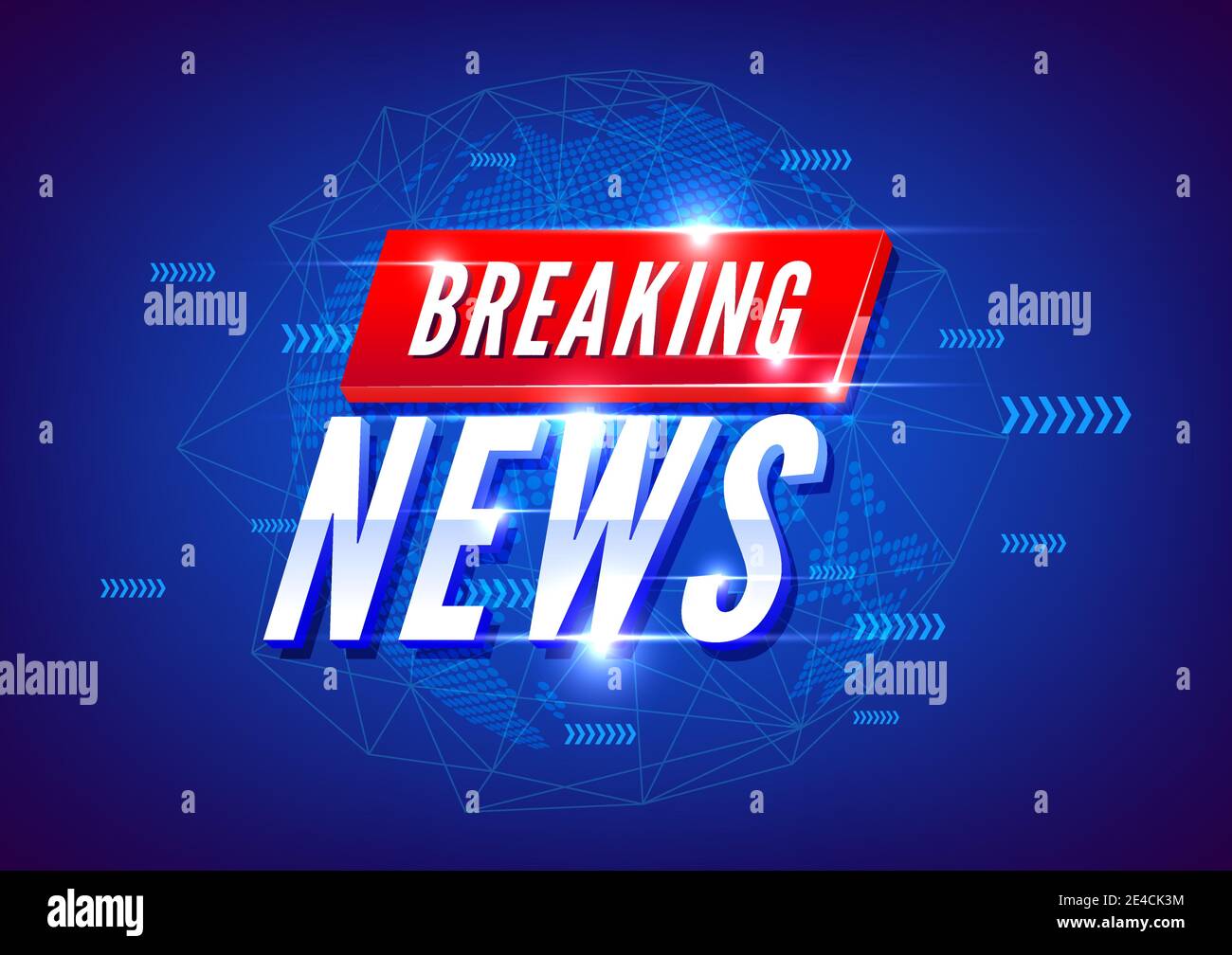 Breaking news. World news with blue map background. Breaking news modern  concept Stock Vector Image & Art - Alamy