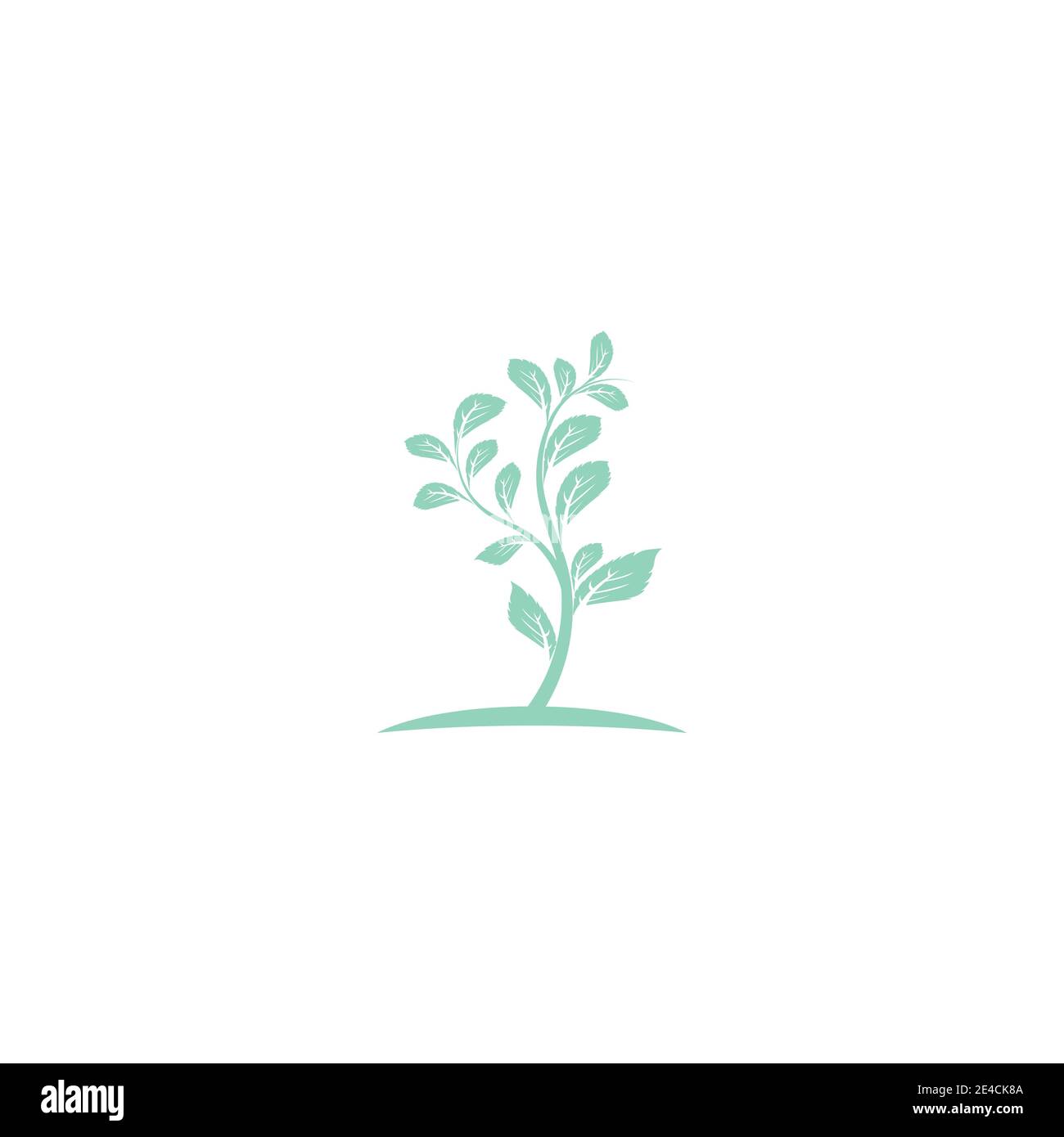 Leaf Mint Logo Template vector symbol nature Stock Vector Image & Art ...