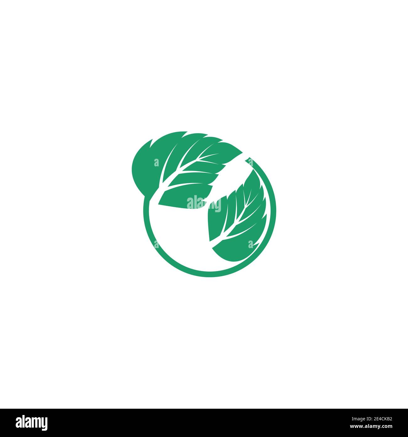 Leaf Mint Logo Template vector symbol nature Stock Vector Image & Art ...