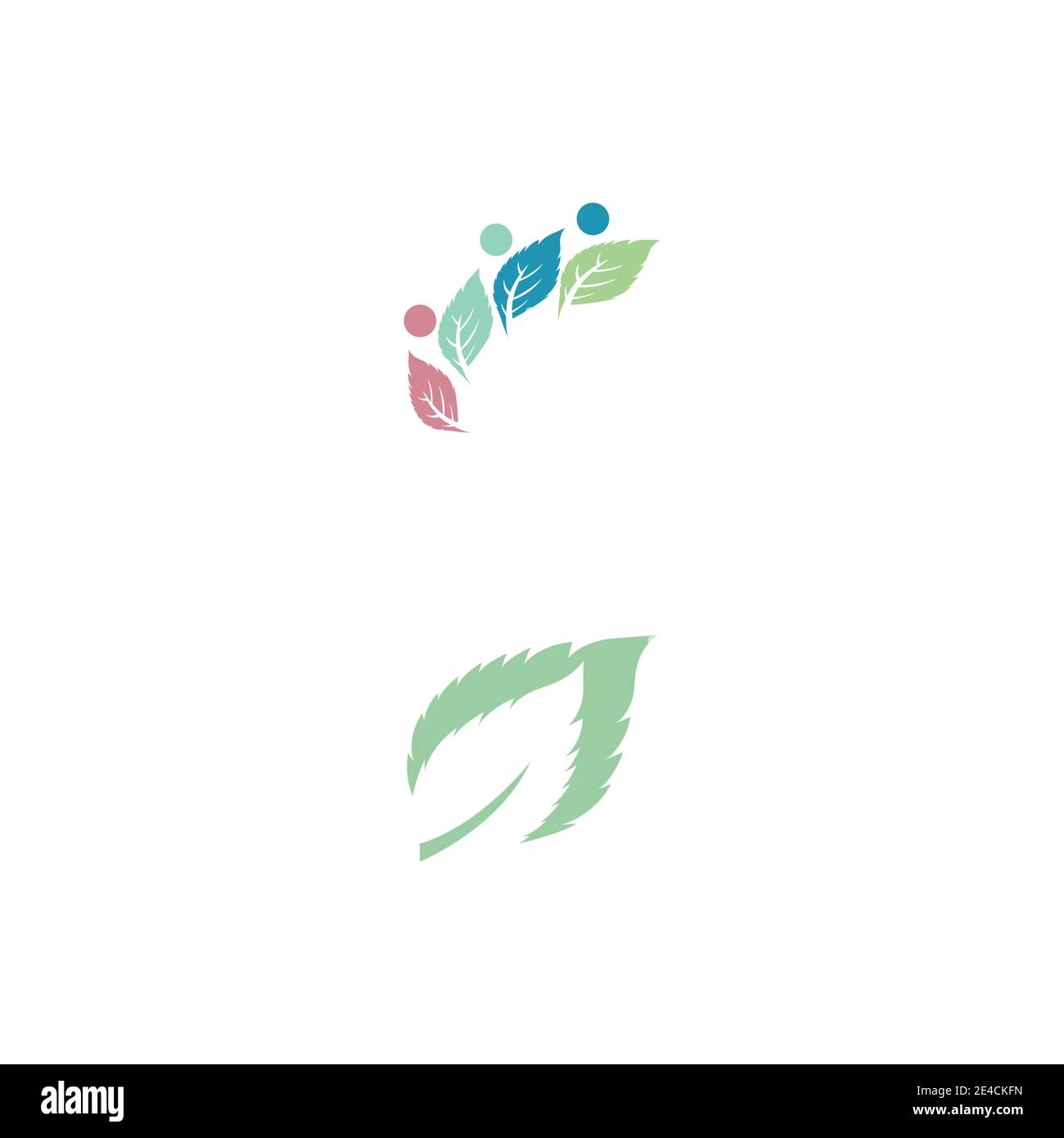 Leaf Mint Logo Template vector symbol nature Stock Vector Image & Art ...