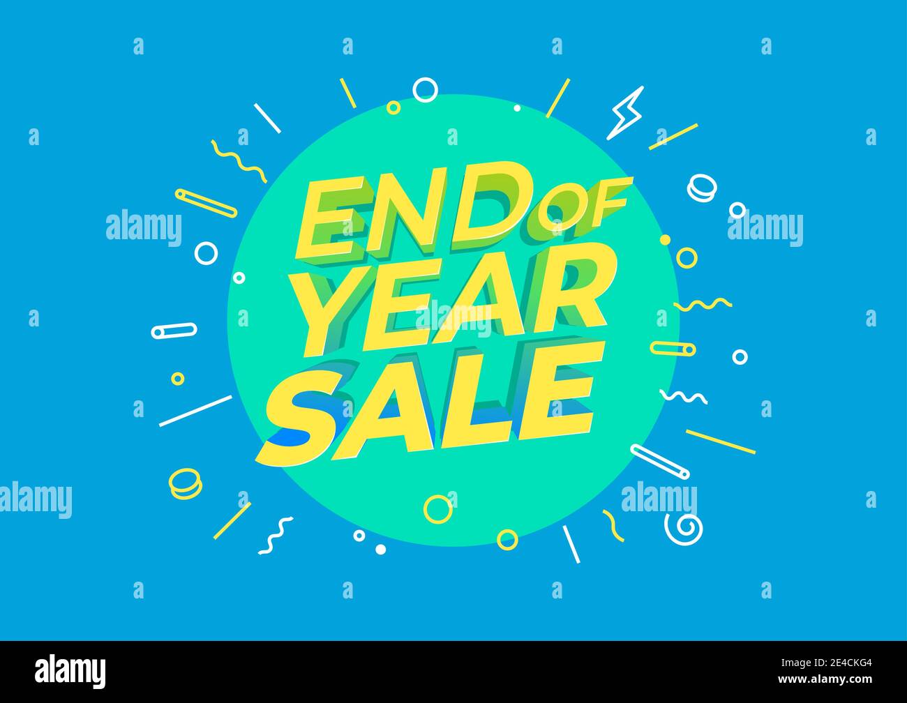 End of year sale banner. Sale banner template design Stock Vector Image ...