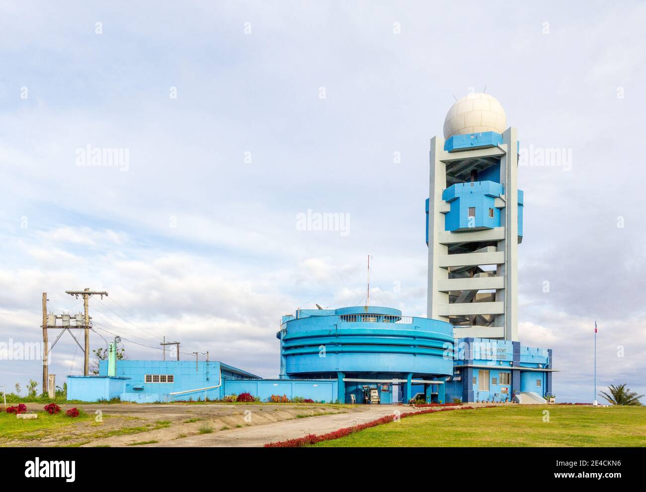 The PAGASA weather station in Catanduanes, Philippines Stock Photo