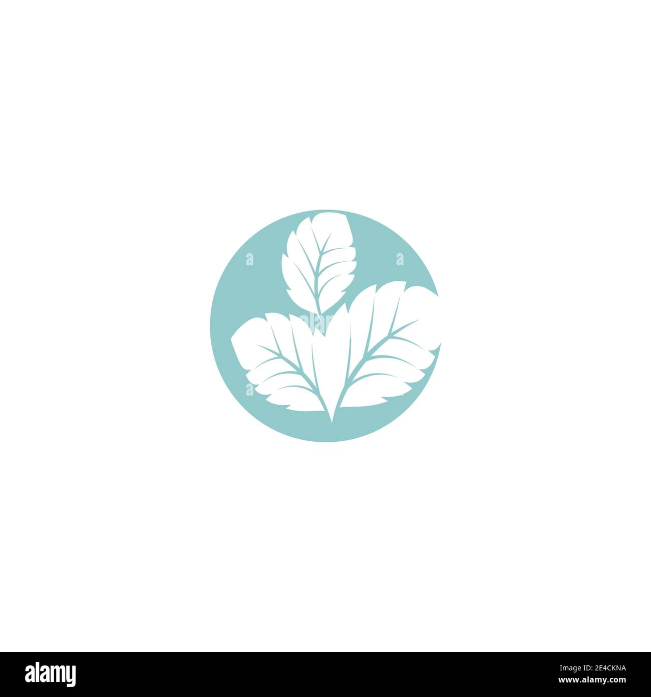Leaf Mint Logo Template vector symbol nature Stock Vector Image & Art ...