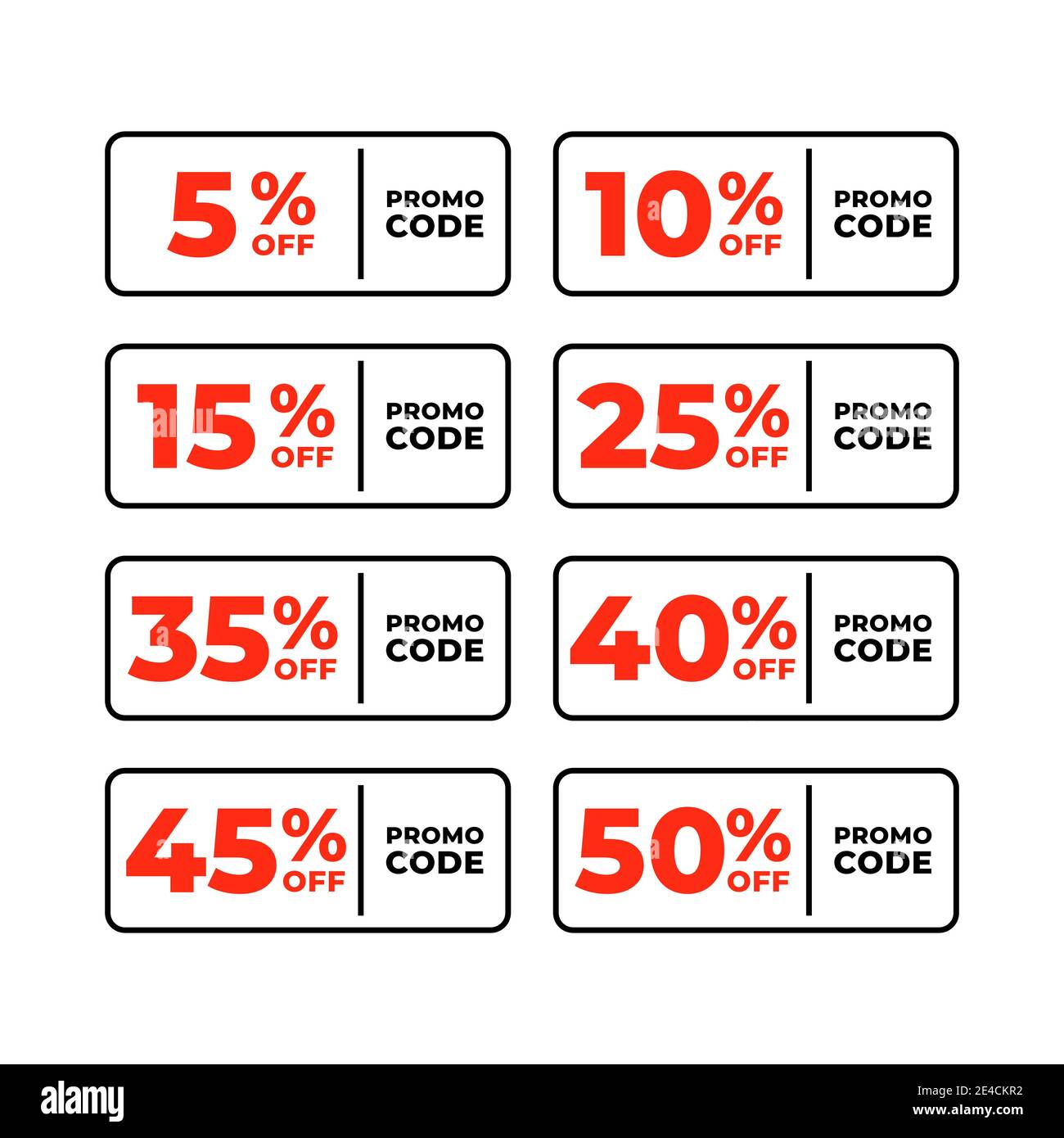Promo code tag. Promotion code sign isolated on white background Stock ...
