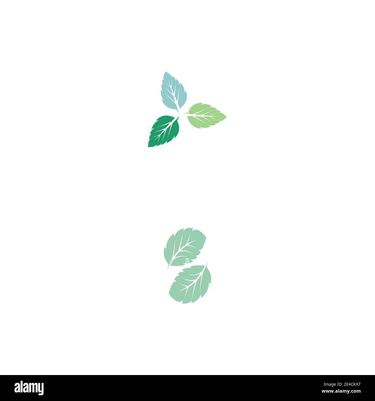 Leaf Mint Logo Template vector symbol nature Stock Vector Image & Art ...