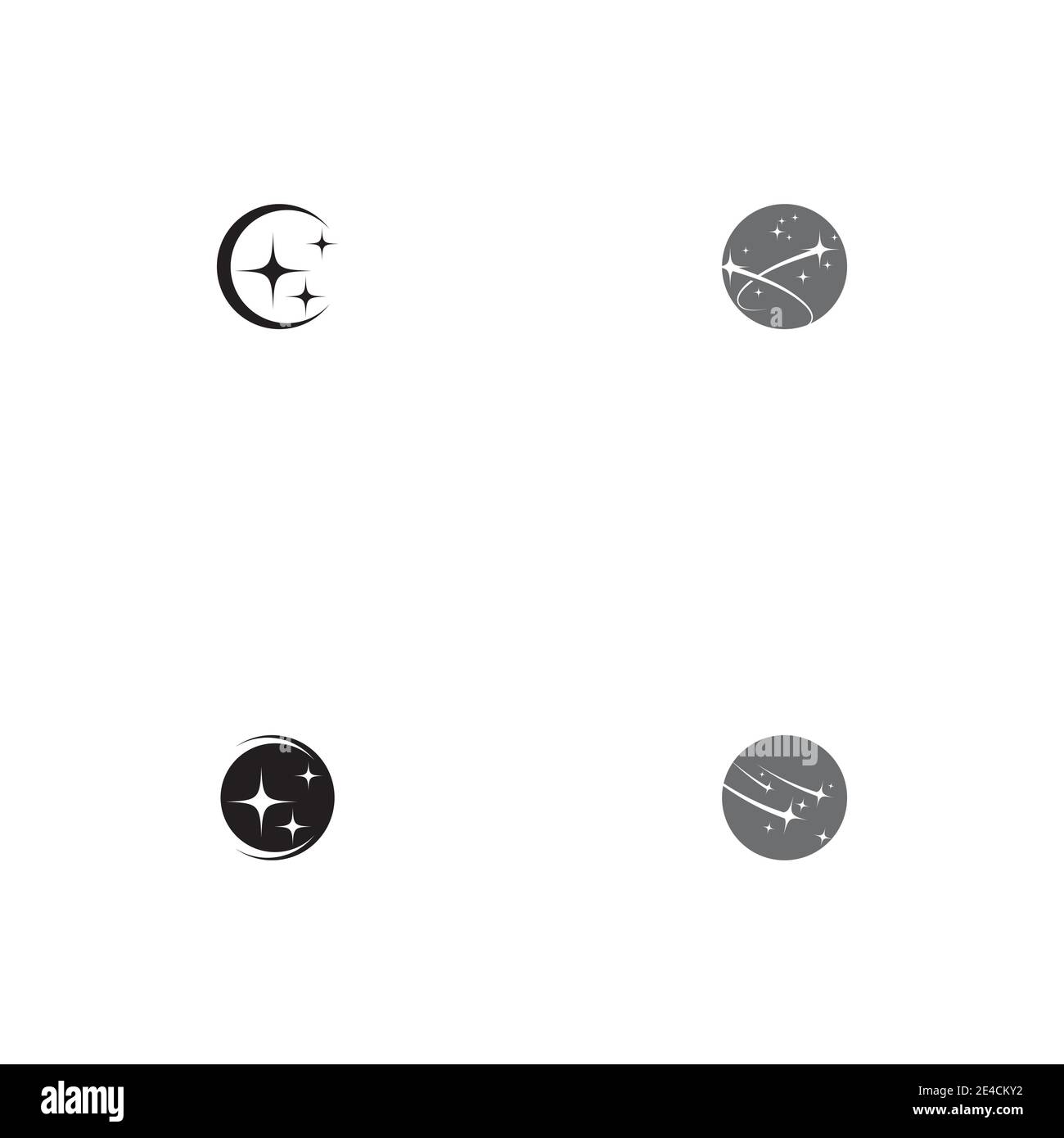 Set Star icon Template vector illustration design Stock Vector