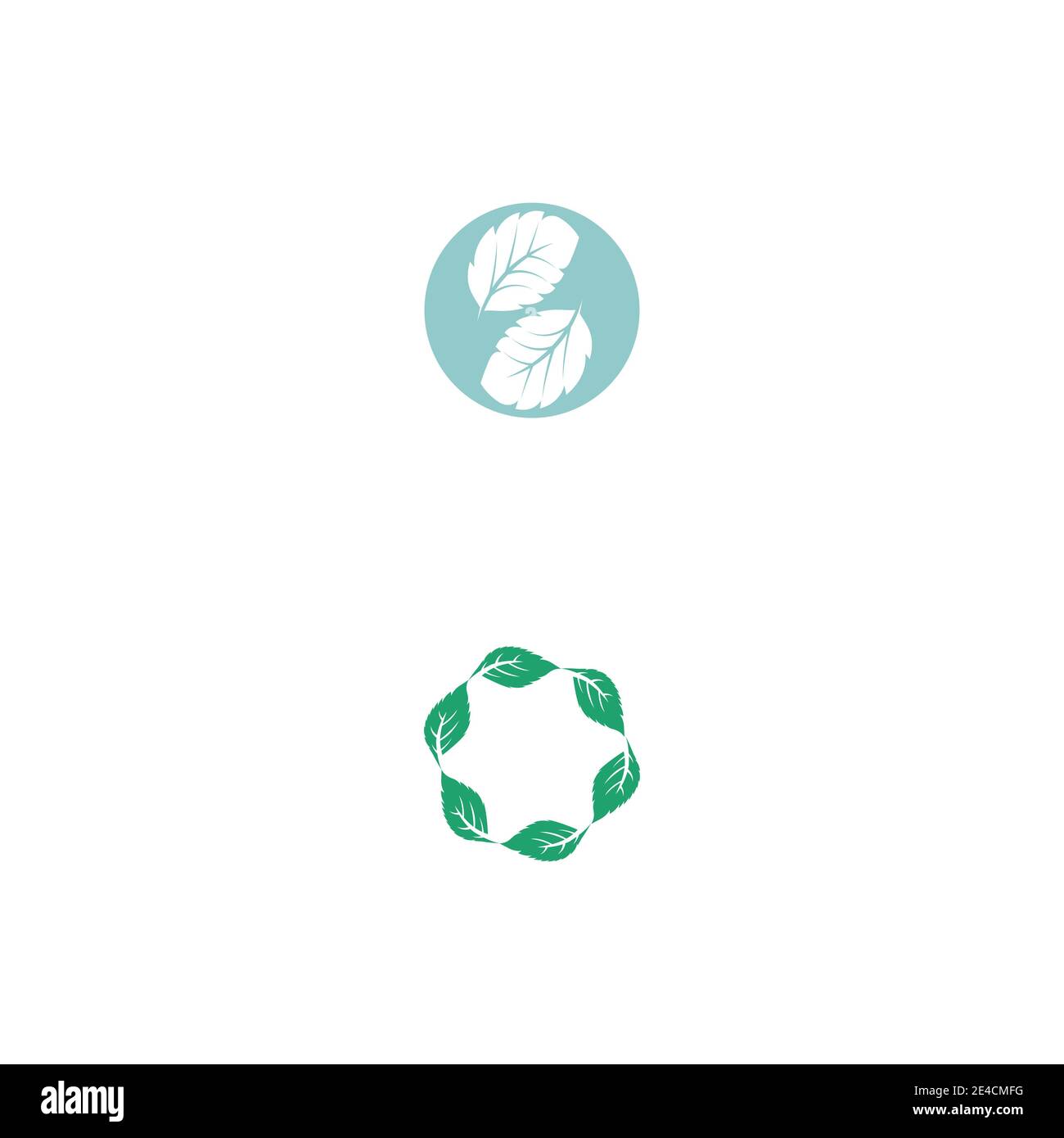 Leaf Mint Logo Template vector symbol nature Stock Vector Image & Art ...