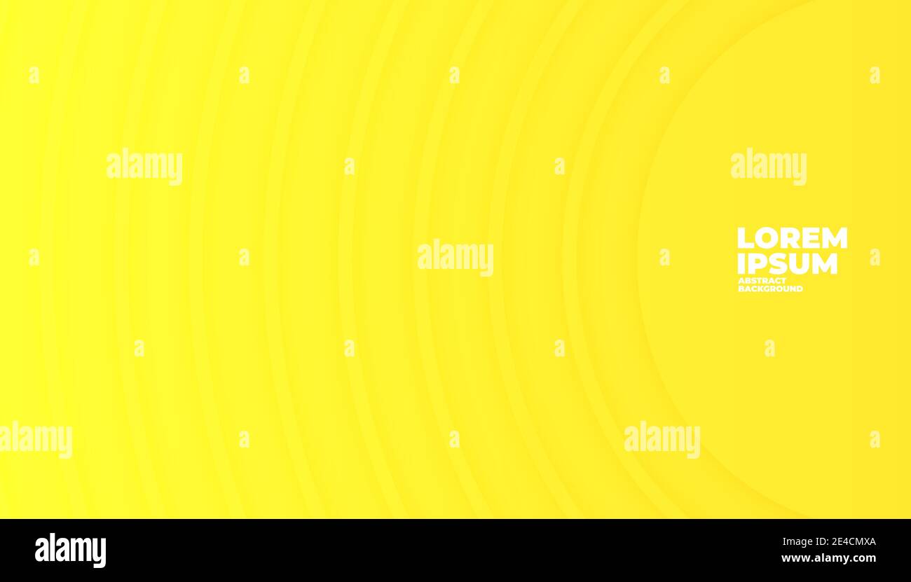 Abstract circle overlap yellow background with space for text and message. Stock Vector