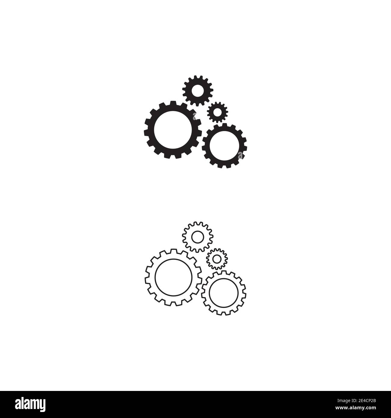 Gear Logo Template vector icon illustration design Stock Vector