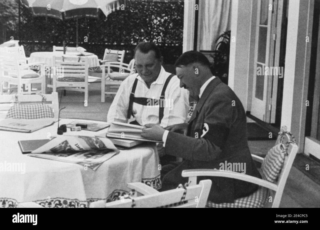Hitler and Göring at the Obersalzberg Stock Photo