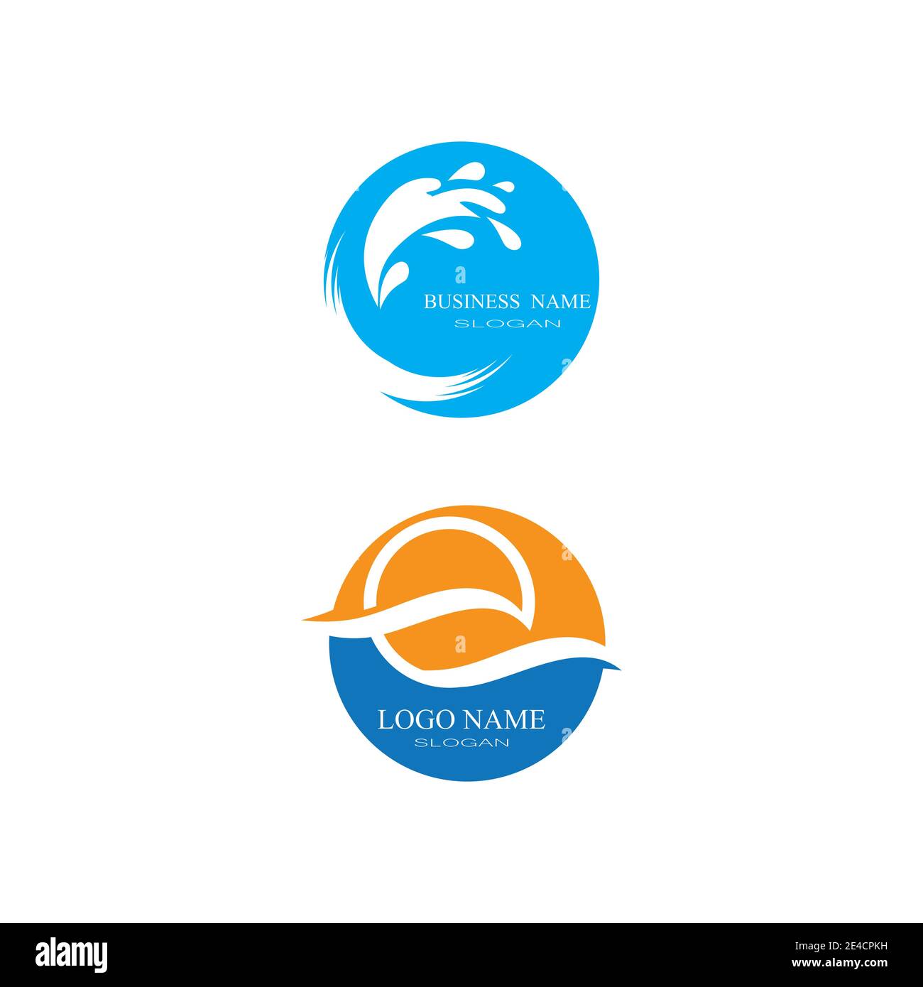 Waves Logo Template vector symbol nature Stock Vector
