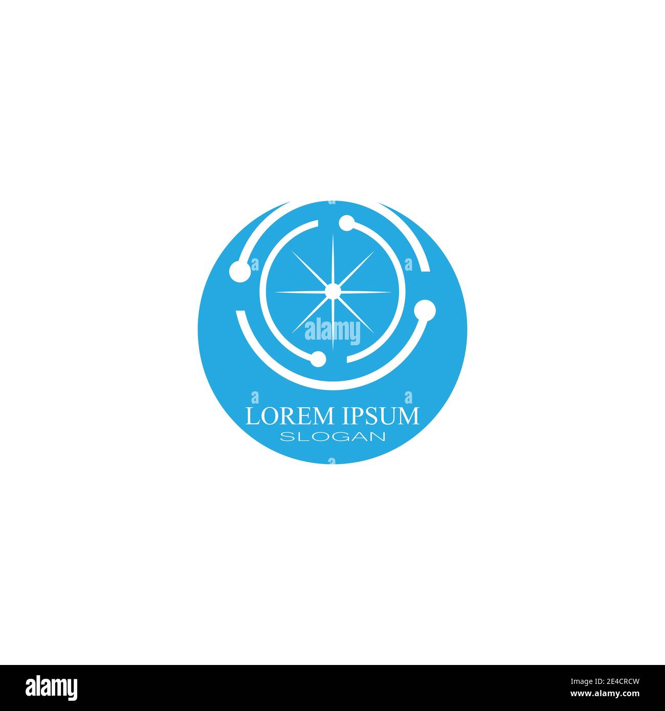 Cyclist logo template Bicycle vector design. Stock Vector
