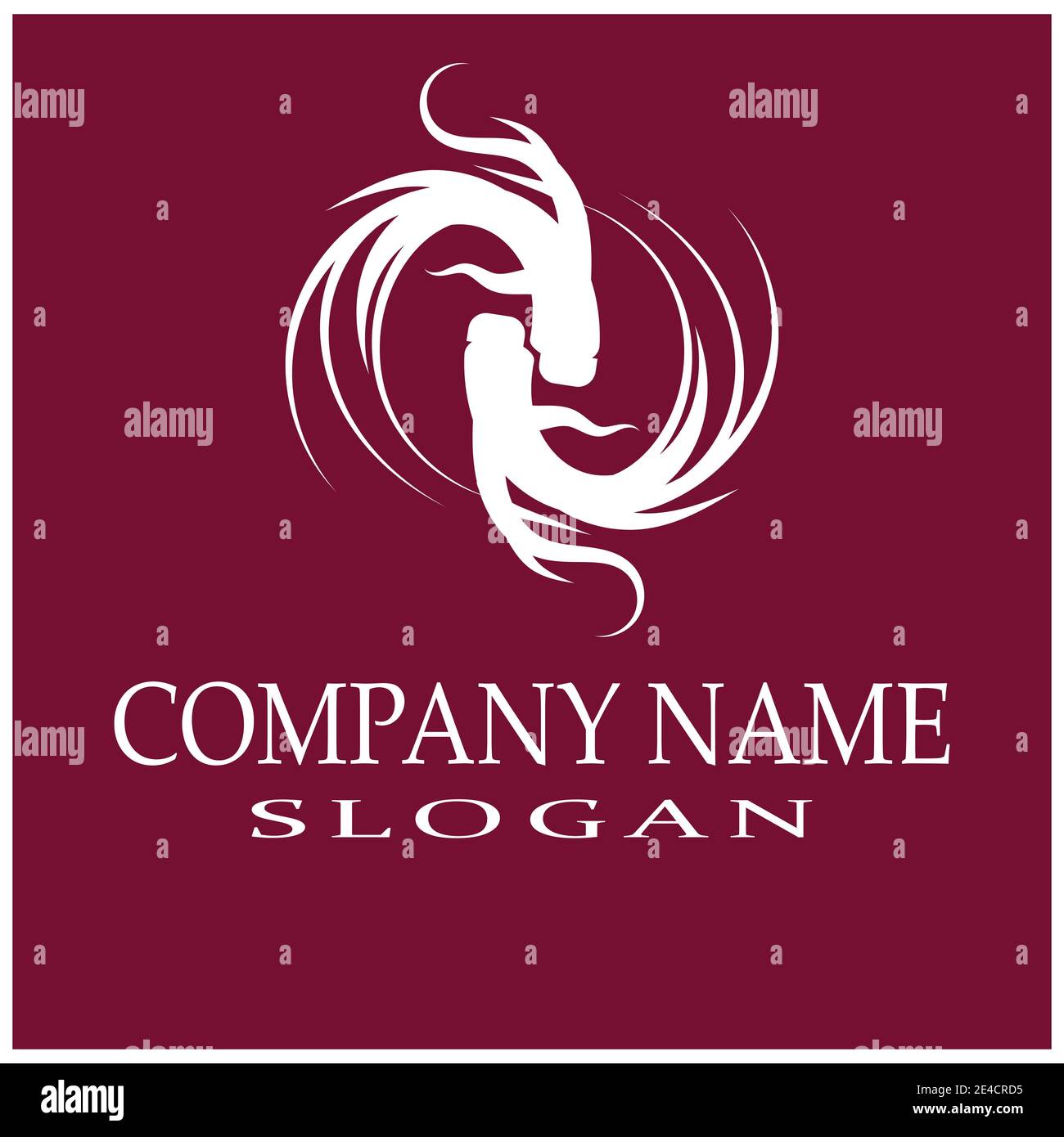 Ginseng Wave Logo Template vector symbol nature Stock Vector