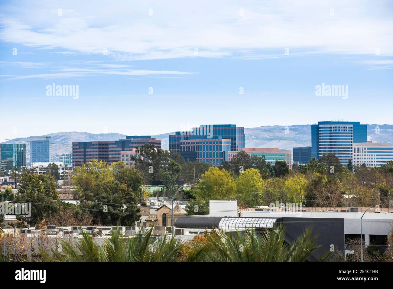 Daytime view of the skyline of Irvine, California, USA Stock Photo - Alamy