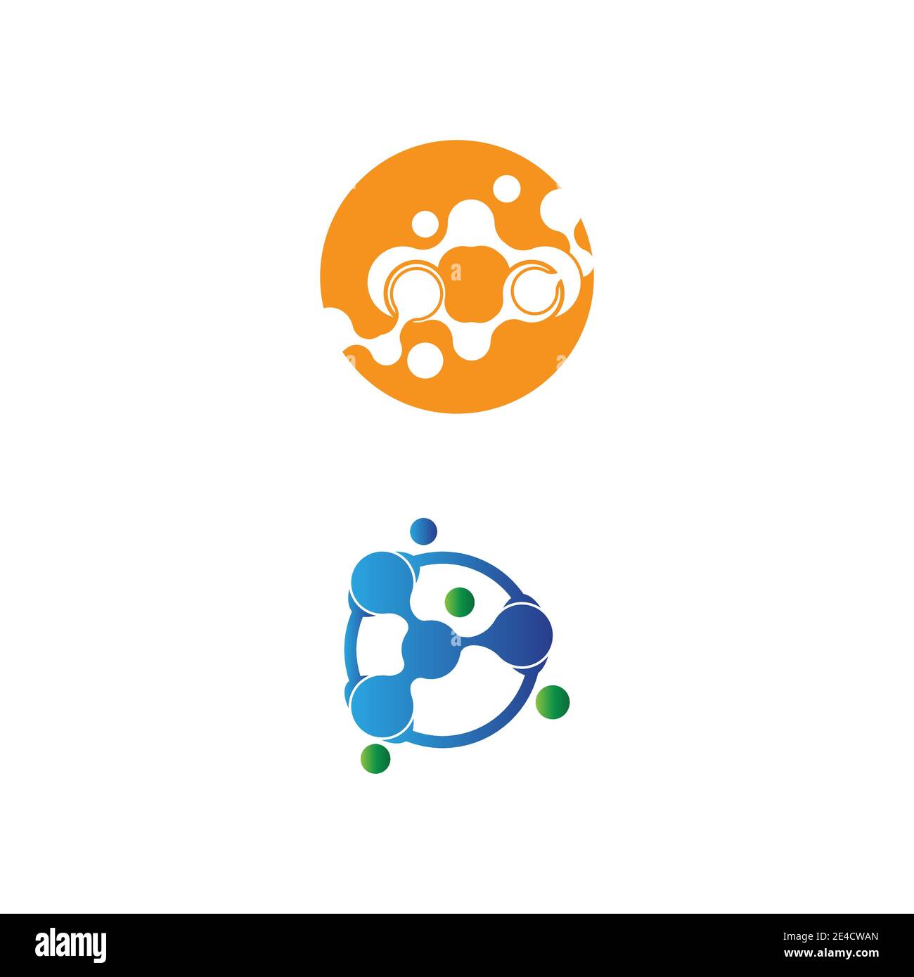 Molecule symbol logo template vector illustration design Stock Vector