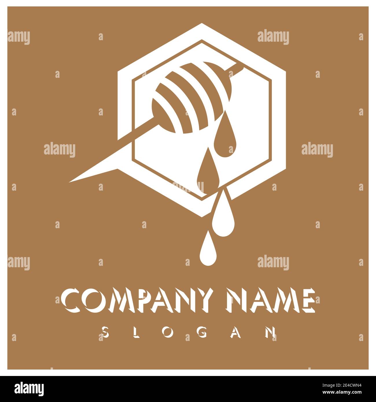 Honey  Logo Template Design Vector Design Concept Symbol Stock Vector