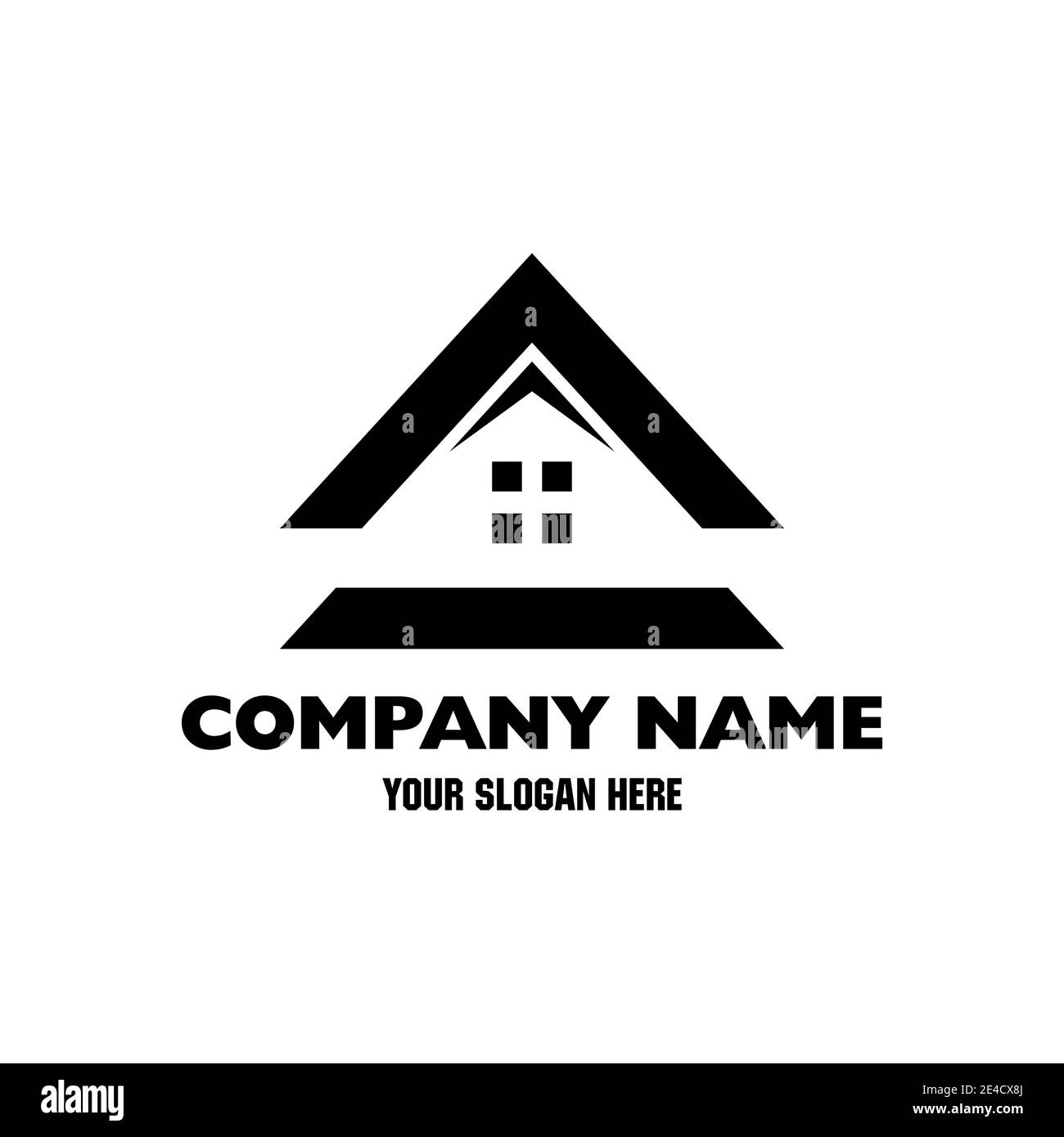 Real Estate , Property and Construction Logo design Stock Vector