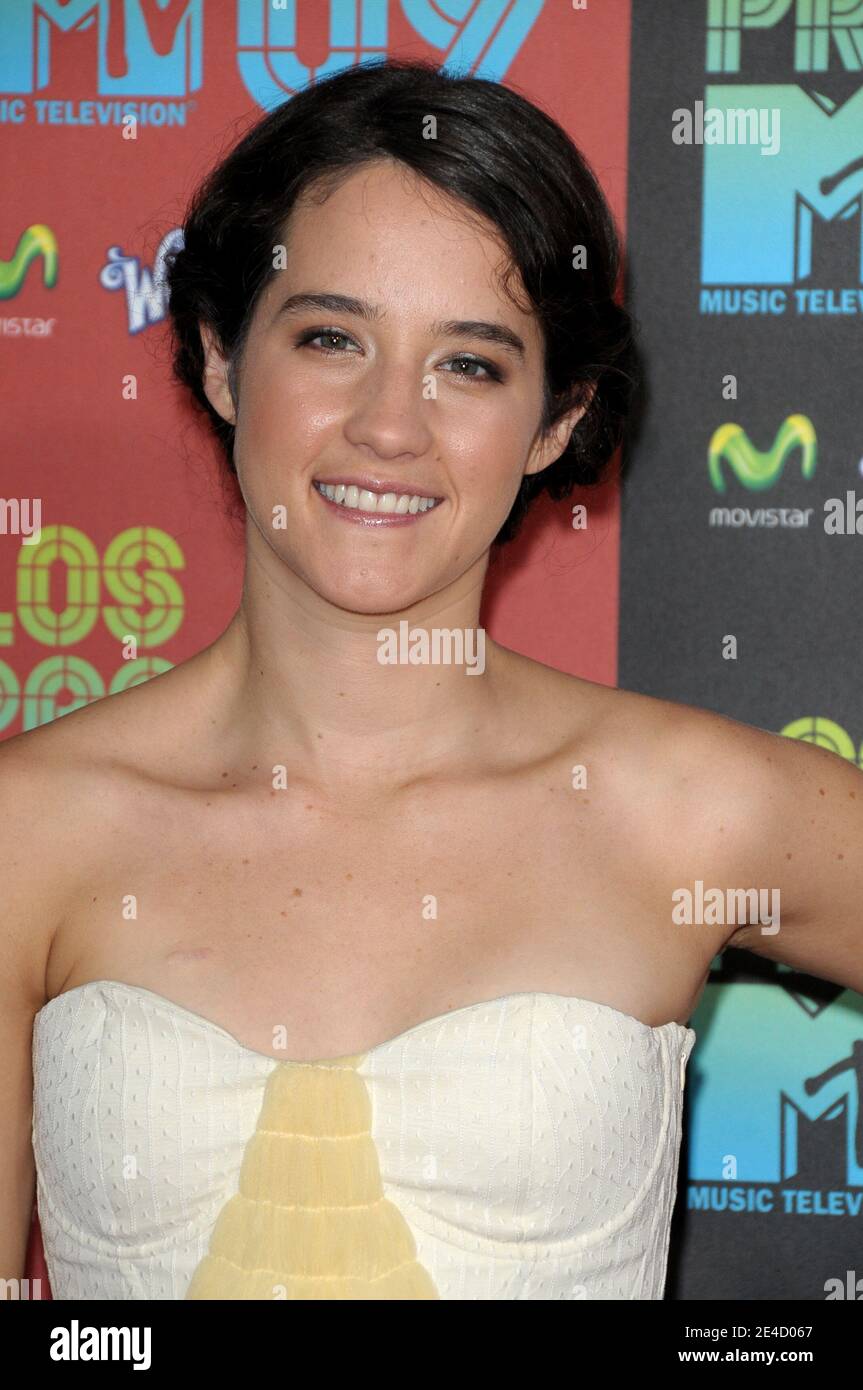 Ximena Sarinana at Los Premios MTV Latin America 2009 at Universal Studio in Los Angeles CA Stock Photo