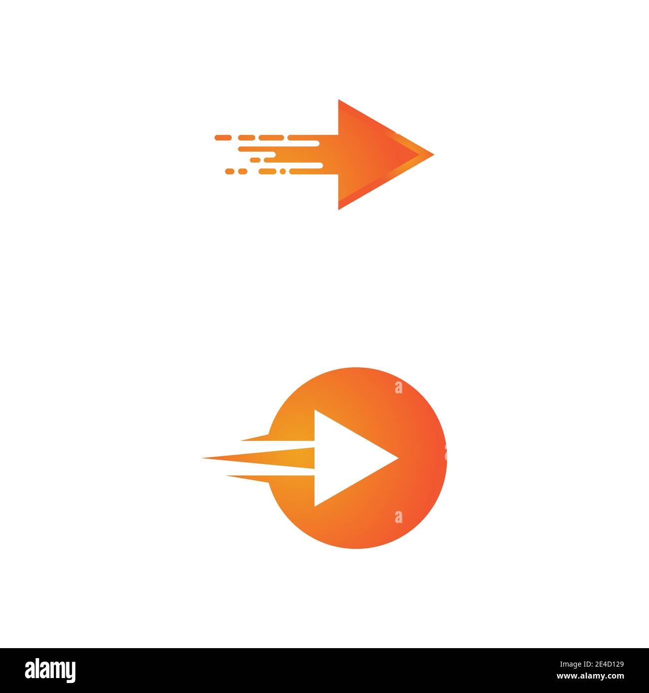 Arrow vector illustration icon Logo Template design Stock Vector