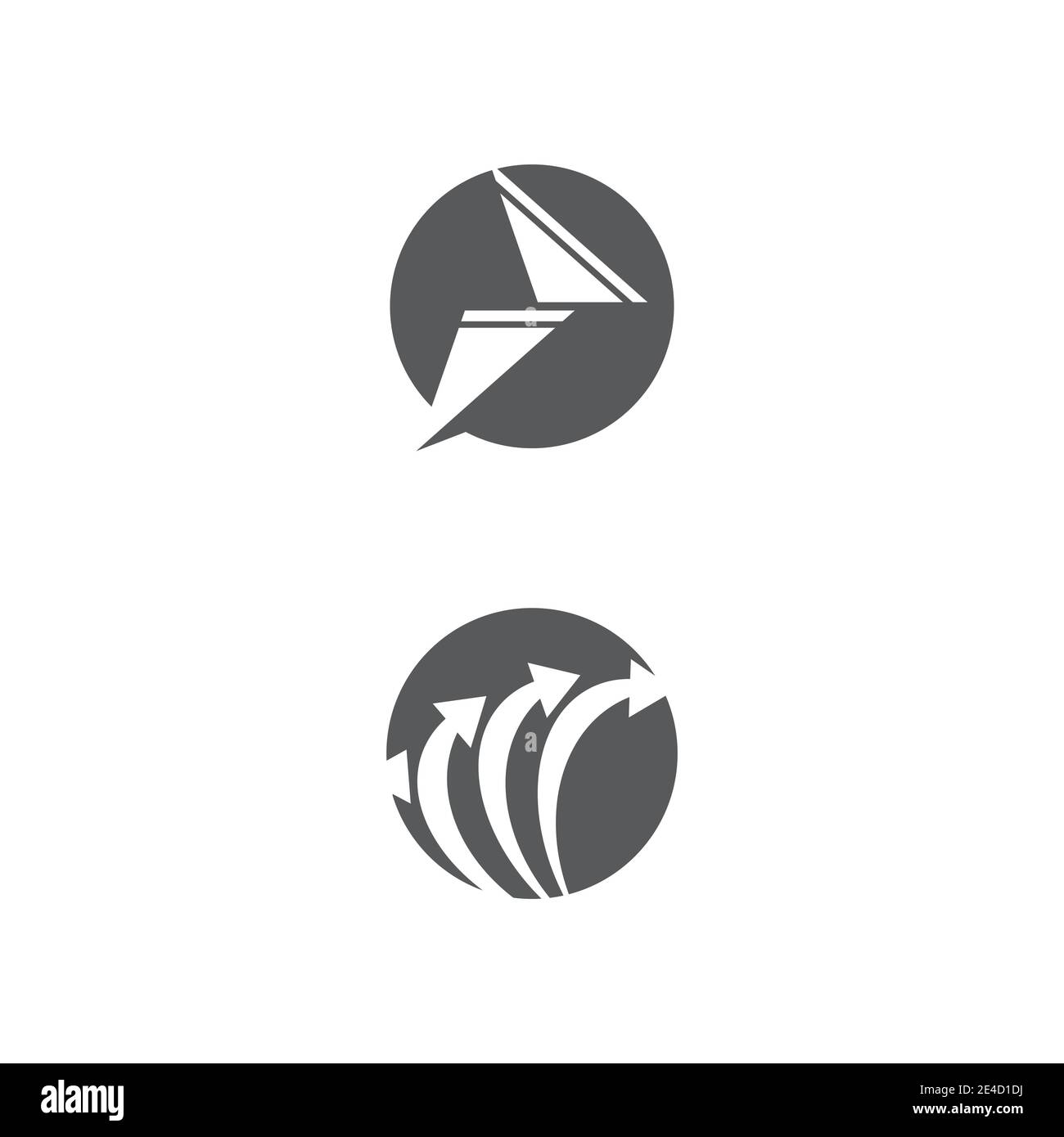 Arrow vector illustration icon Logo Template design Stock Vector