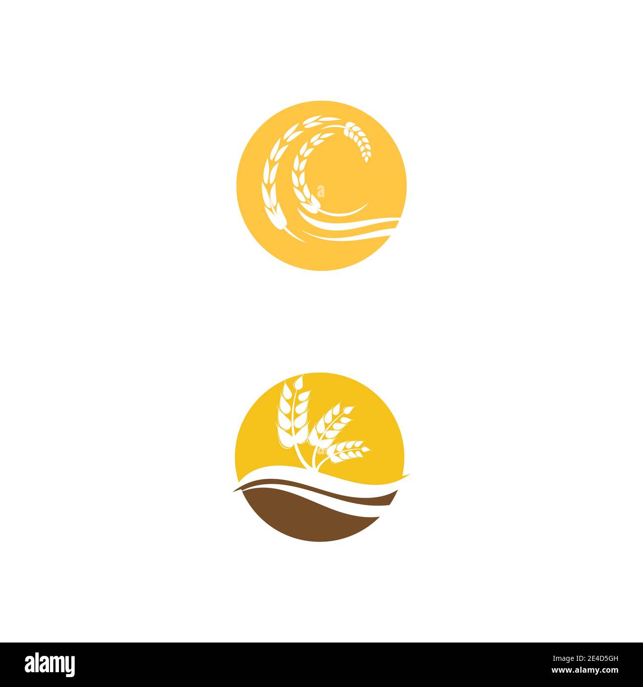 Agriculture wheat vector icon design Stock Vector