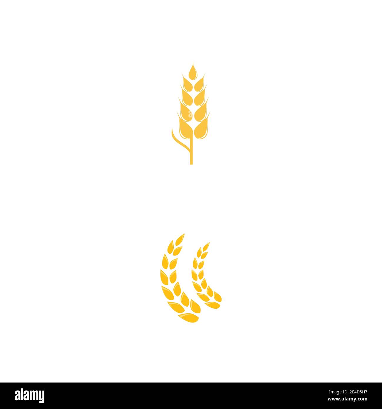 Agriculture wheat vector icon design Stock Vector